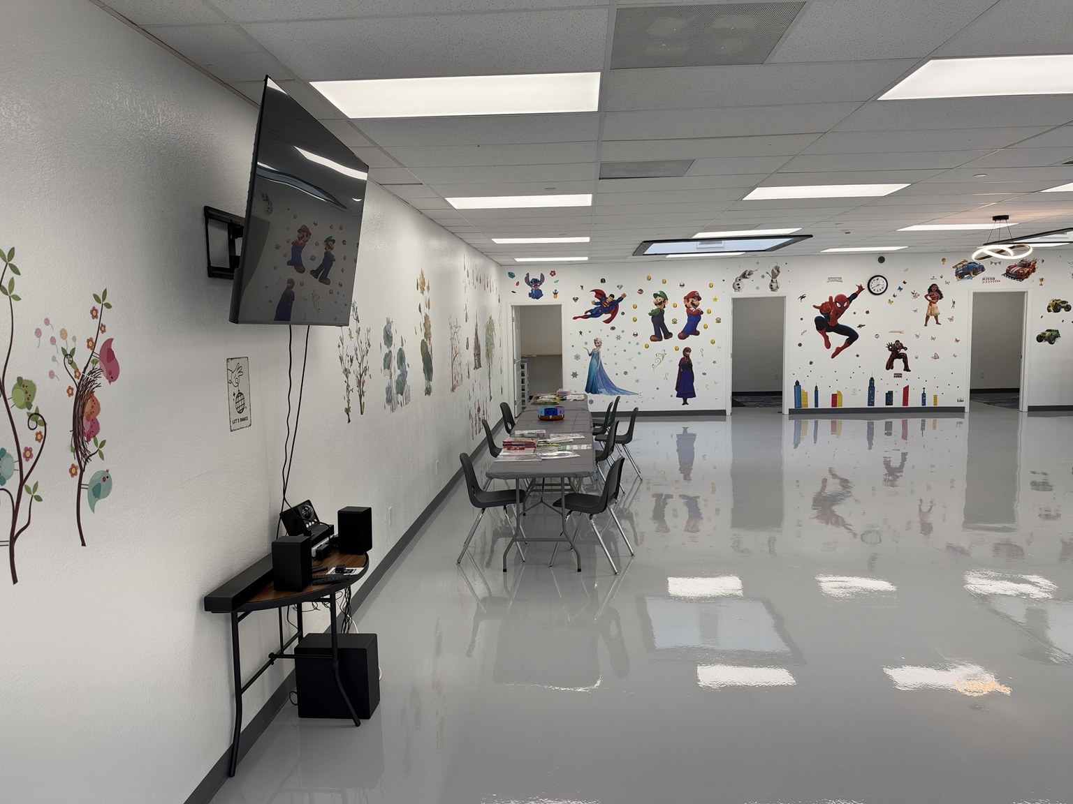 Open interior of the facility